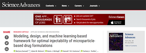 克日麻省理工大学的研究职员开发出一种盘算模子，，，，，可以资助改善注射类微粒制剂的可注射性并避免梗塞。。。。。。。。