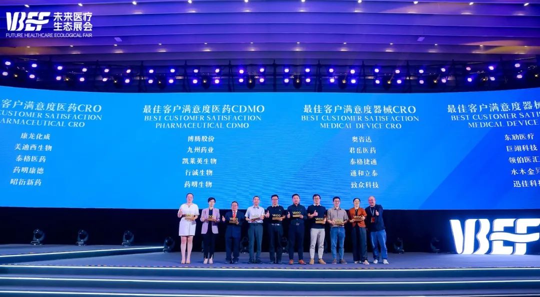 需求启航，，，，，，，知足抵达 | 威客电竞荣膺2024VBEF“最佳客户知足度医药CRO”